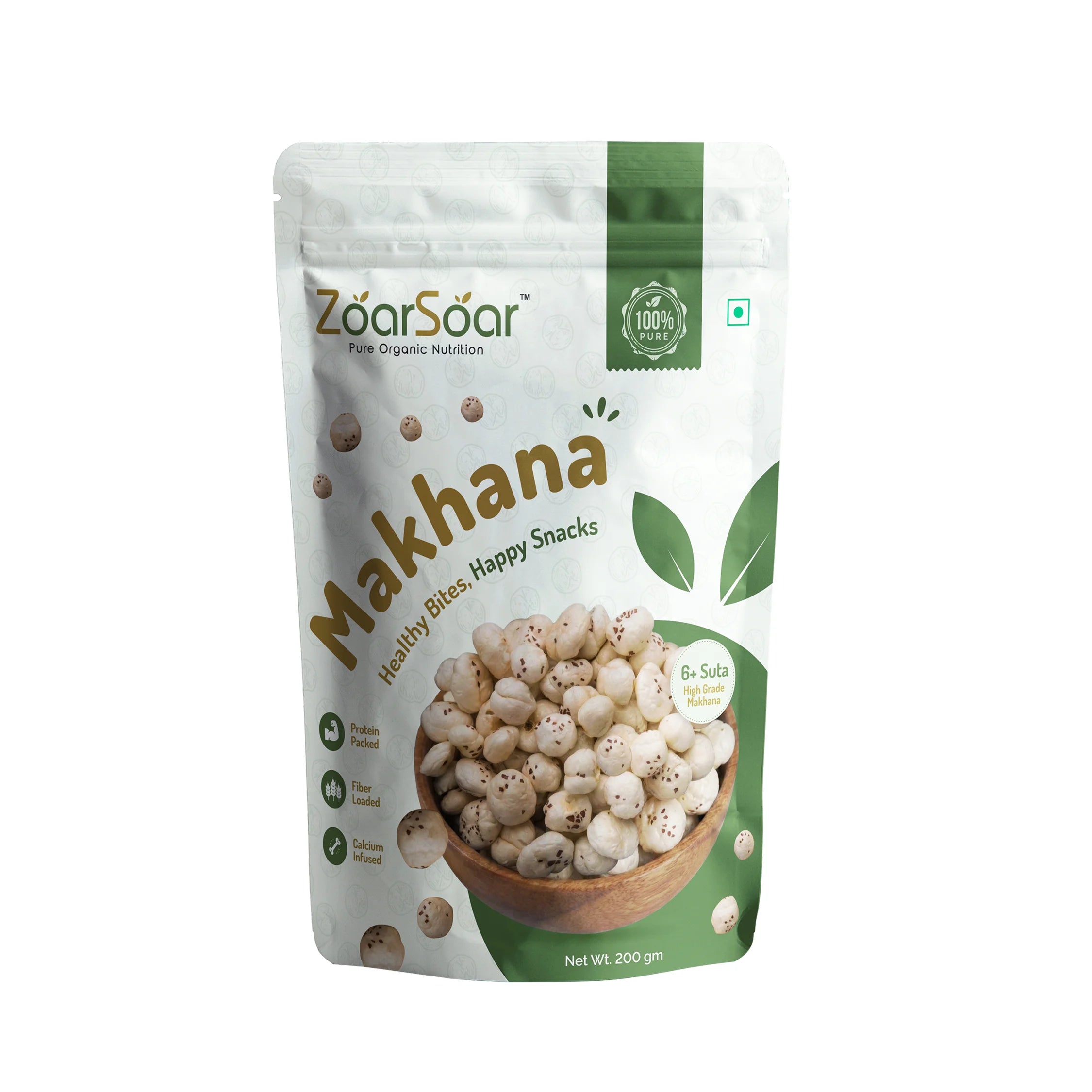 Raw Makhana - 6+ Suta Size